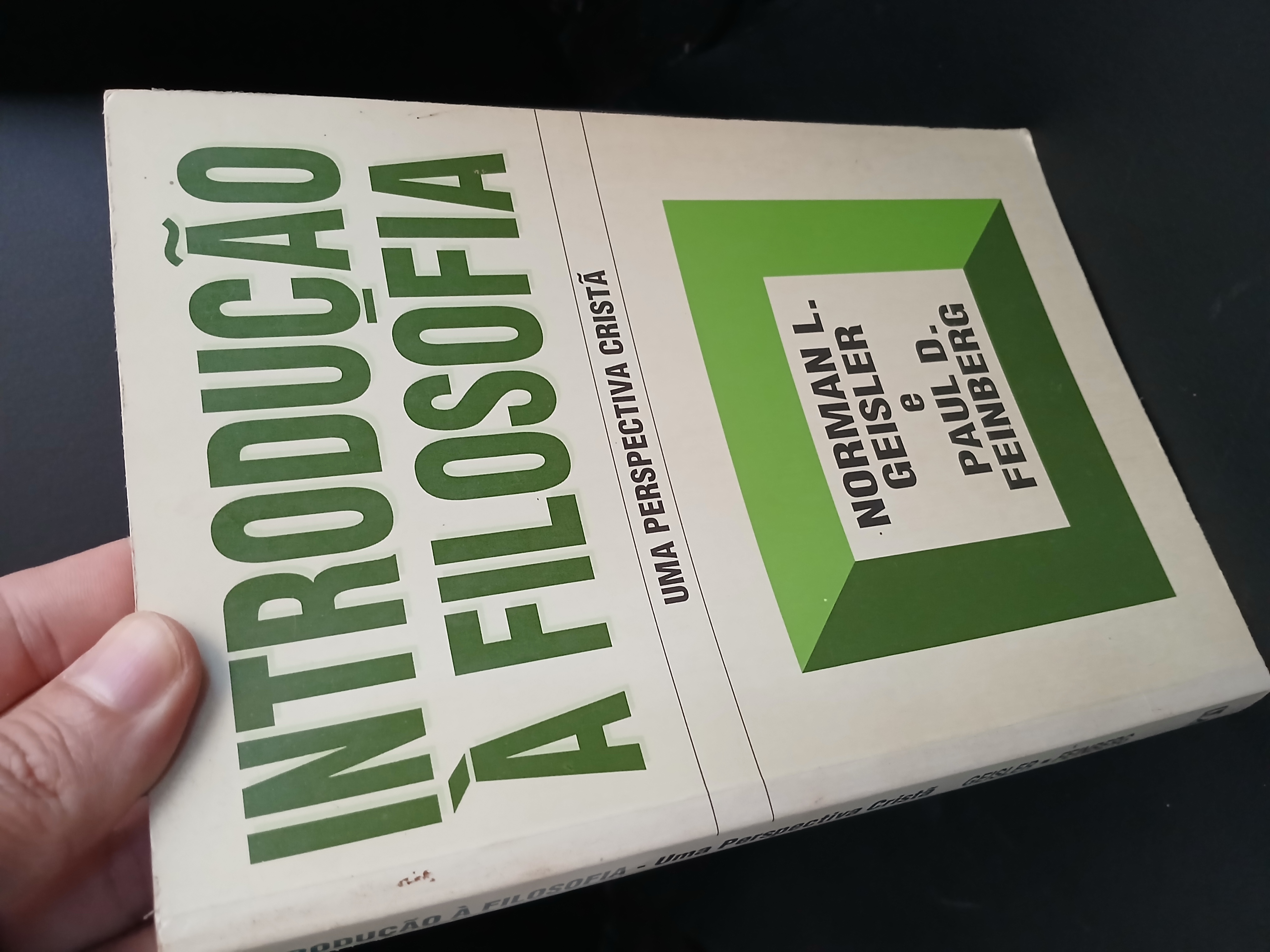 Capa de Introdução à Filosofia, Uma Perspectiva Cristã, Norman L. Geisler e Paul D. Feinberg - Edições Vida Nova