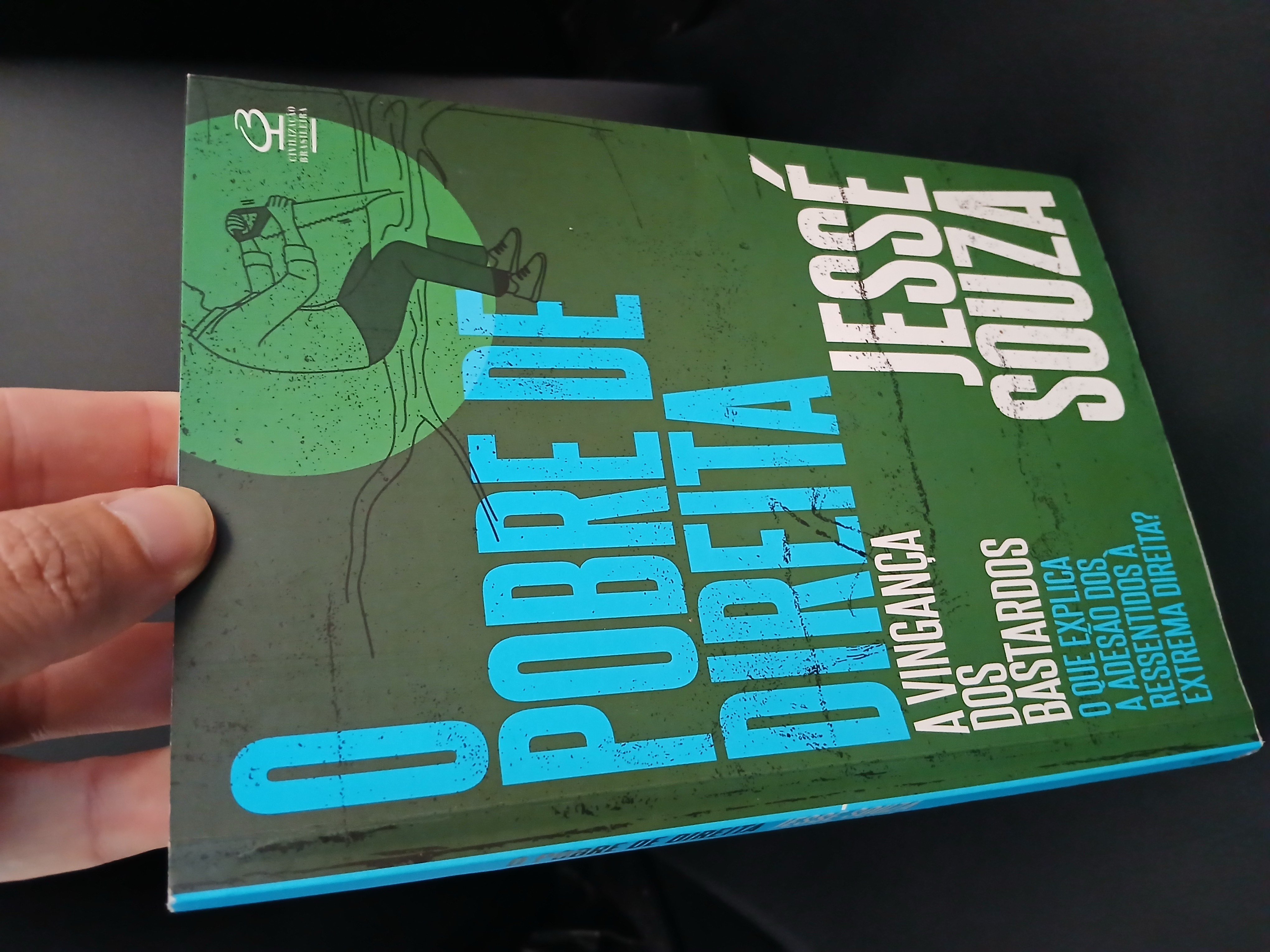 Capa de O Pobre de Direita, 5 edicão, Jessé Souza - 2024, Civilização Brasileira - Sociologia Política