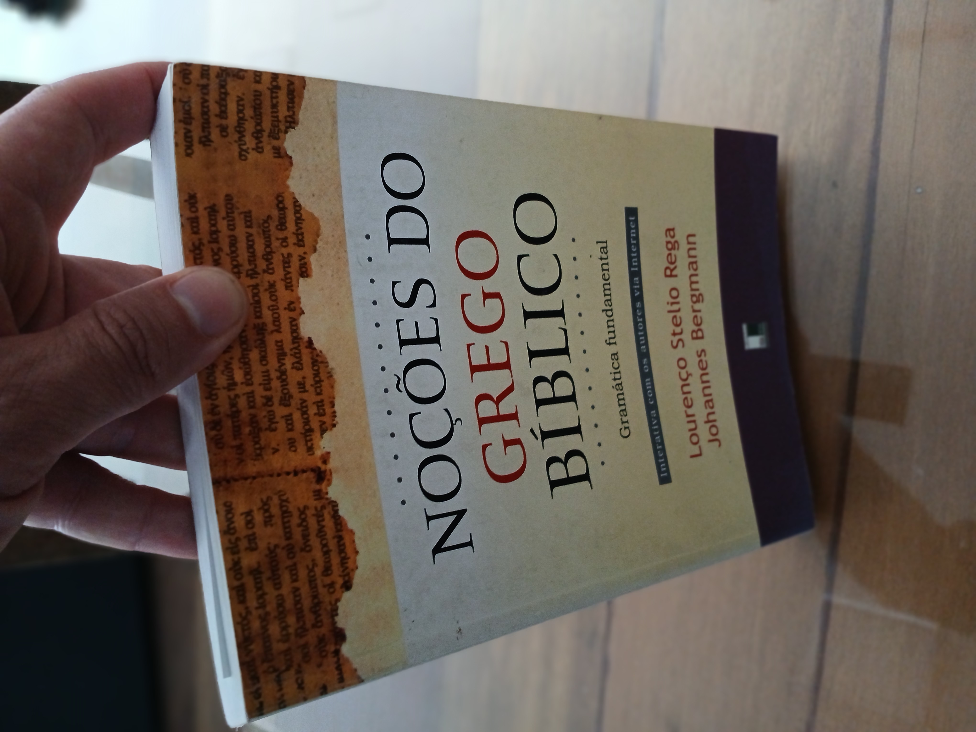 Capa de Noções do Grego Bíblico: Gramática Fundamental - Lourenço Stelio Rega e Johannes Bergmann - Vida Nova