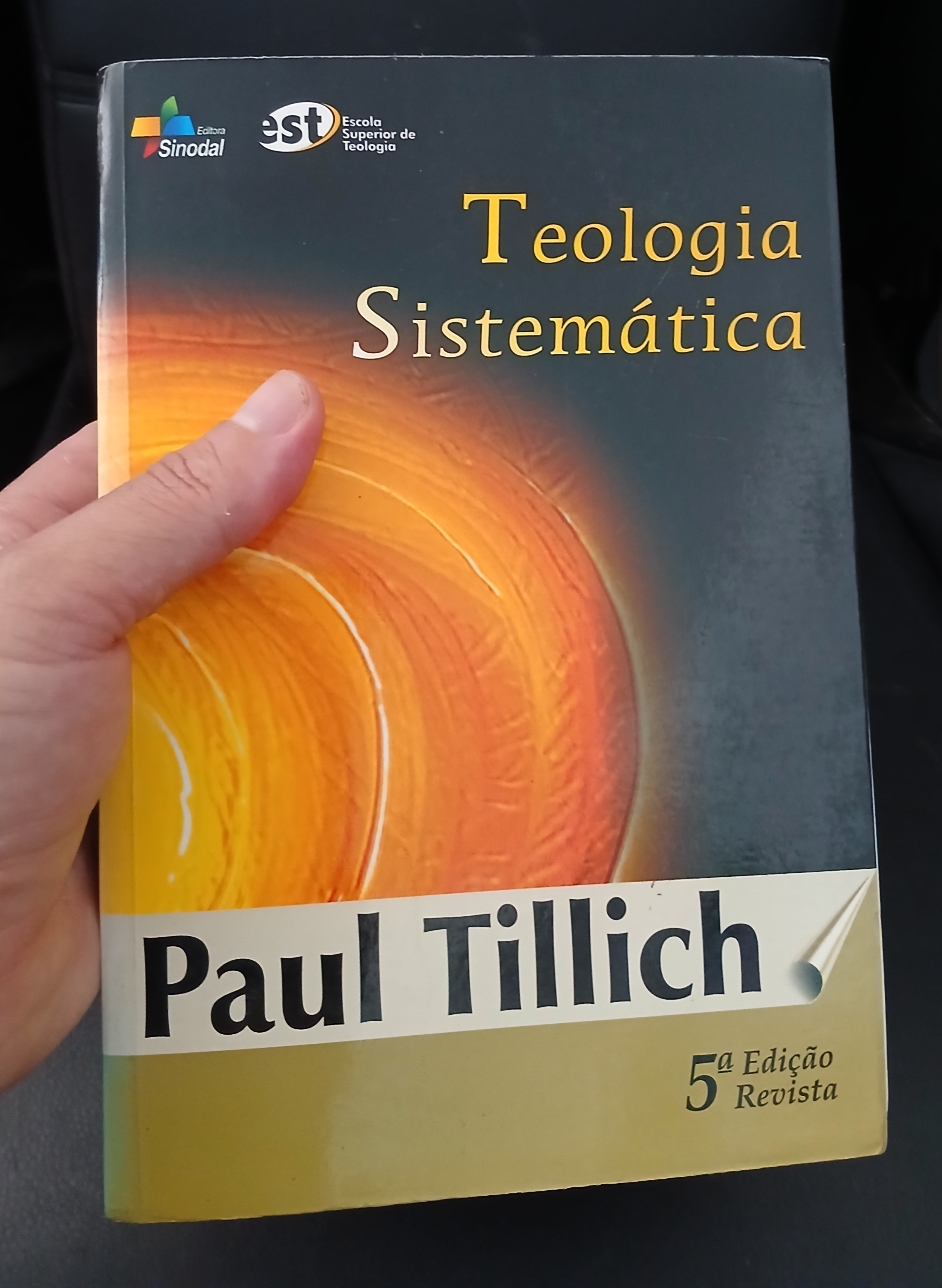 Capa de Teologia Sistemática completa (3 volumes em um único livro), de Paul Tillich - Sinodal - em ótimo estado