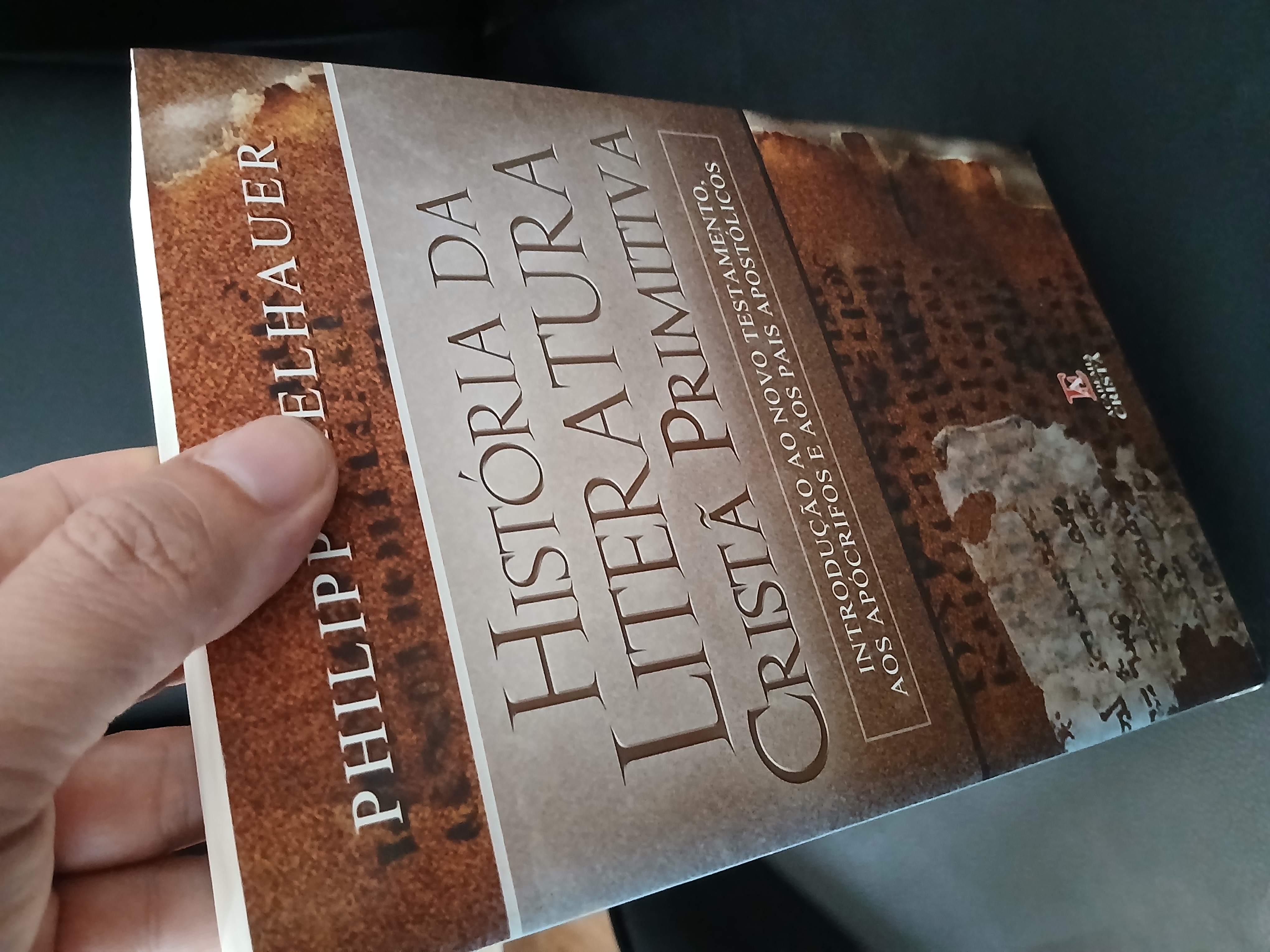 Capa de História da Literatura Cristã Primitiva - Philipp Vielhauer - Academia Cristã - Teologia Novo Testamento - em ótimo estado