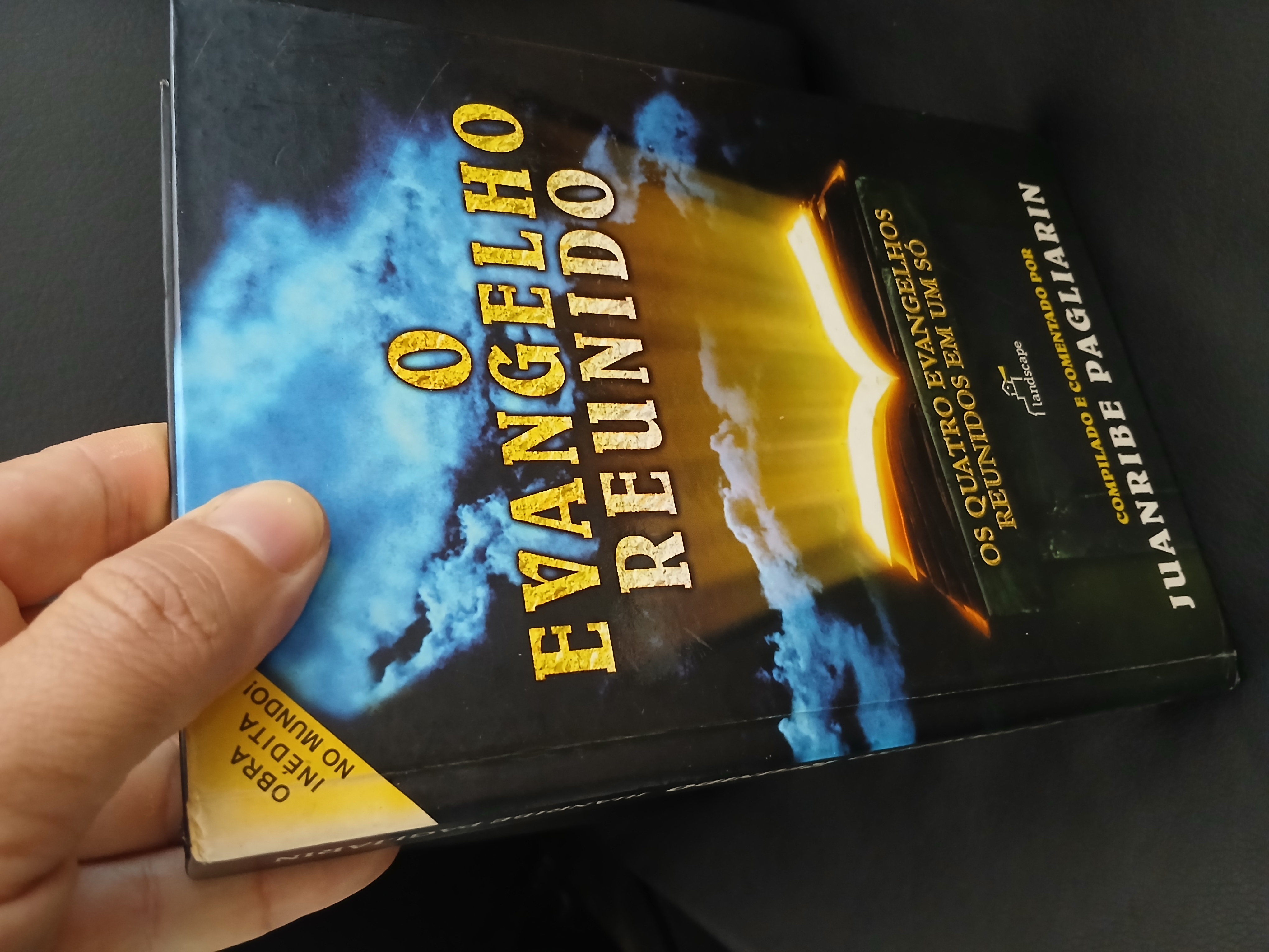 Capa de O Evangelho Reunido: Os Quatro Evangelhos Reunidos em um Só, Juanribe Pagliarin |  Bless Press - Capa dura, em excelente estado
