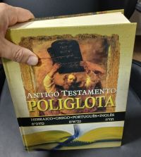 Antigo Testamento Poliglota Hebraico Grego Português Inglês, Luiz Sayão, Sociedade Bíblica do Brasil / Vida Nova - Obra rara | em ótimo estado